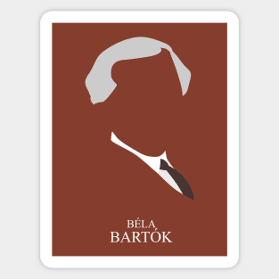 Béla Bartók - Minimalist Portrait Sticker